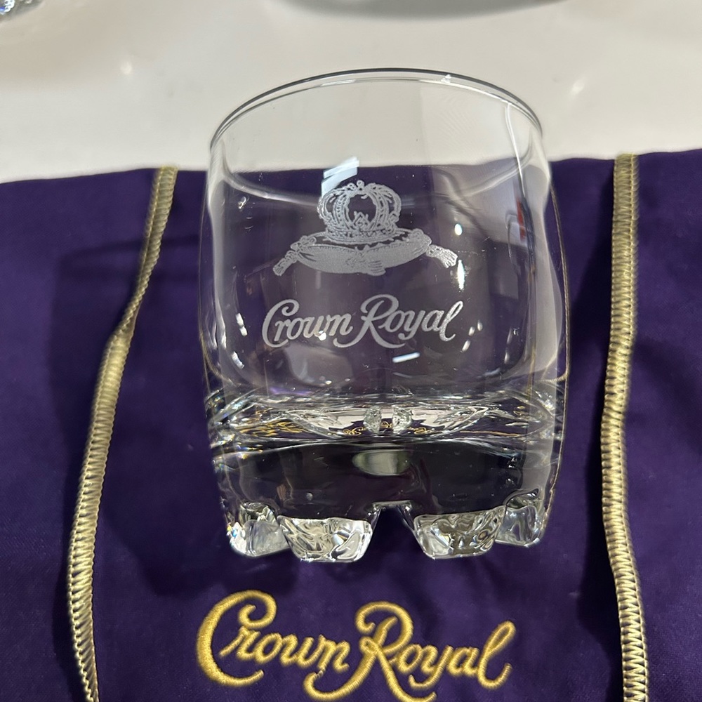 Vintage Crown Royal Whiskey Shot Glasses Set of Four
